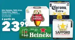 Marche Ami bière Heineken, Stella Artois, Corona Extra, Sapporo offer