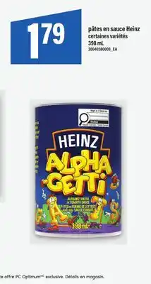 Maxi PÂTES EN SAUCE HEINZ offer