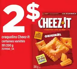 Maxi CRAQUELINS CHEEZ-IT, 191/200 G offer