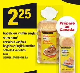 Maxi BAGELS OU MUFFIN ANGLAIS SANS NOM | BAGELS OR ENGLISH MUFFINS, 6 UN offer