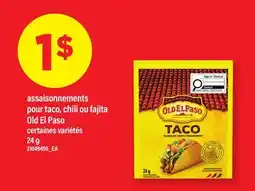 Maxi ASSAISONNEMENTS POUR TACO, CHILI OU FAJITA OLD EL PASO offer