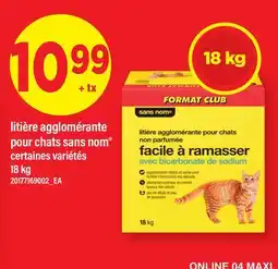 Maxi LITIÈRE AGGLOMÉRANTE POUR CHATS SANS NOM offer