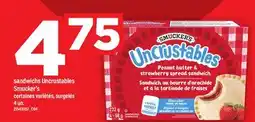 Maxi SANDWICHES UNCRUSTABLES SMUCKER'S, 4 un offer