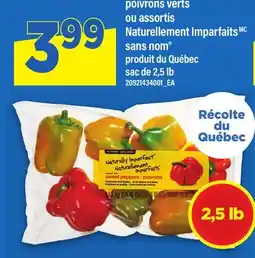 Maxi POIVRONS VERTS OU ASSORTIS NATURELLEMENT IMPARFAITS SANS NOM , SAC DE 2,5 LB offer