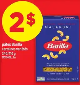 Maxi PÂTES BARILLA, 340/410 G offer