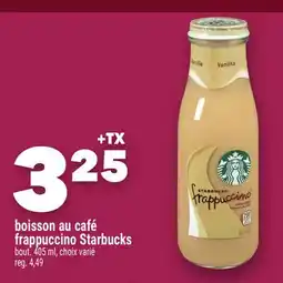 Marche Ami boisson au café frappuccino Starbucks offer