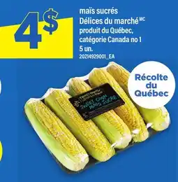 Maxi MAÏS SUCRÉS DÉLICES DU MARCHÉ, 5 UN offer