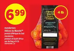 Maxi MANDARINES DÉLICES DU MARCHÉ | MANDARINS, SAC DE 4 LB offer