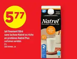 Maxi LAIT FINEMENT FILTRÉ SANS LACTOSE NATREL OU RICHE EN PROTÉINES NATREL PLUS offer