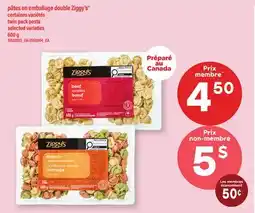 Maxi PÂTES EN EMBALLAGE DOUBLE ZIGGY'S | TWIN PACK PASTA offer