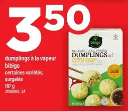 Maxi DUMPLINGS À LA VAPEUR BIBIGO offer