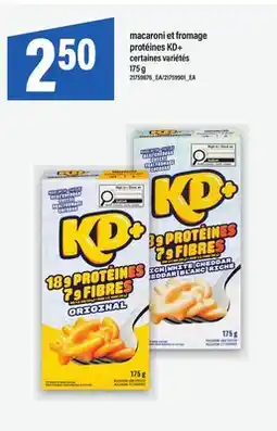 Maxi MACARONI ET FROMAGE PROTÉINES KD+, 175 g offer
