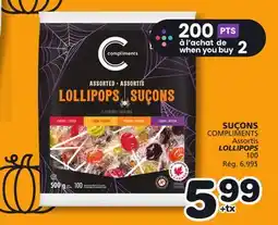 Marches Tradition COMPLIMENTS LOLLIPOPS offer