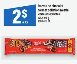 Maxi BARRES DE CHOCOLAT FORMAT COLLATION NESTLÉ offer