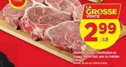 Maxi CÔTELETTES DE PORC, COMBINAISON DE COUPES offer