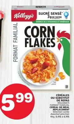 Marches Tradition KELLOGG'S CEREAL OR MEAL REPLACEMENT offer
