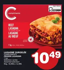 Marches Tradition COMPLIMENTS FROZEN LASAGNA offer