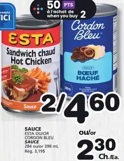 Marches Tradition ESTA OR CORDON BLEU SAUCE offer
