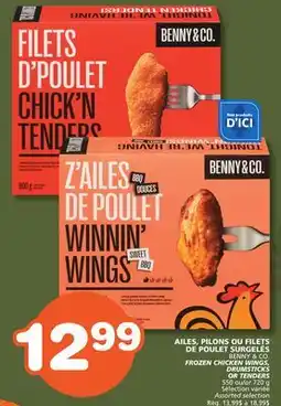 Marches Tradition BENNY & CO. FROZEN CHICKEN WINGS. DRUMSTICKS OR TENDERS offer