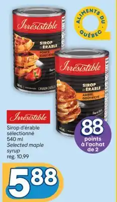 Brunet Irresistible Sirop d'érable sélectionné offer
