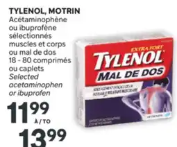 Brunet TYLENOL, MOTRIN Acétaminophène ou ibuprofène sélectionnés offer
