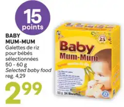 Brunet BABY MUM-MUM Galettes de riz pour bébés sélectionnées offer