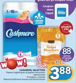 Brunet CASHMERE, SELECTION Papiers hygiéniques et papiers mouchoirs sélectionnés offer
