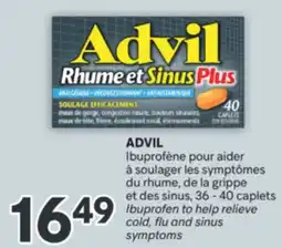 Brunet ADVIL Ibuprofène pour aider à soulager les symptômes du rhume, de la grippe et des sinus offer