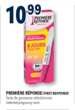 Familiprix First Response early result pregnancy test offer