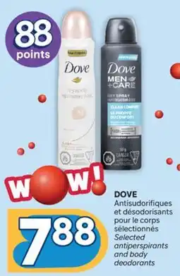 Brunet DOVE Antisudorifiques et désodorisants pour le corps sélectionnés offer