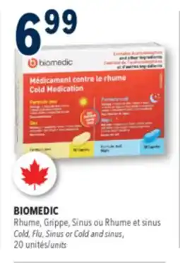 Familiprix Biomedic day/night cold medication caplets combo pack 20un offer