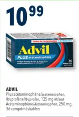 Familiprix Advil ibuprofen plus acetaminophen tablets offer
