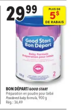 Familiprix Good Start Baby Iron & Calcium fortified milk-based infant formula 6 months + Powder 900g offer