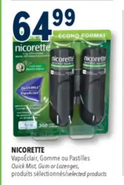 Familiprix Nicorette QuickMist stop smoking nicotine 1mg Fresh Mint 2un offer