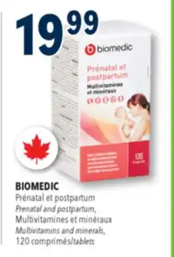 Familiprix BIOMEDIC Prenatal and postpartum, Multivitamins and minerals, 120 tablets offer