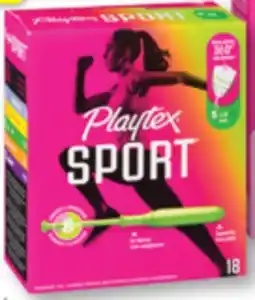 Familiprix Playtex Sport FlexFit plastic applicator tampons super 18un offer