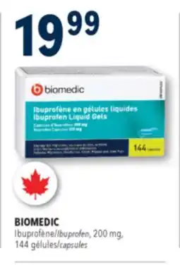 Familiprix Biomedic ibuprofen 200mg liquid gels offer