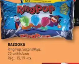 Familiprix BAZOOKA, Ring Pop, Pops, 22units offer