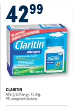Familiprix CLARITIN, Allergy, 10 mg, 95 tablets offer