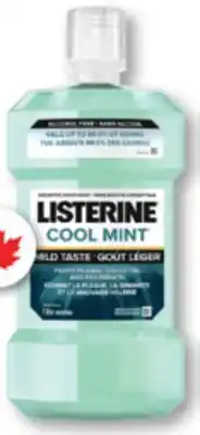 Familiprix Listerine Zero cool mint antiseptic mouthwash offer