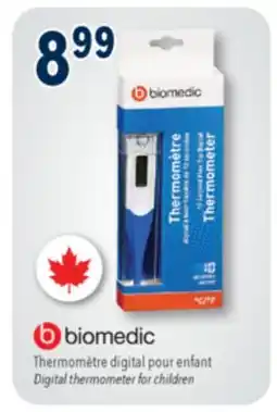 Familiprix Biomedic Digital thermometer for children offer