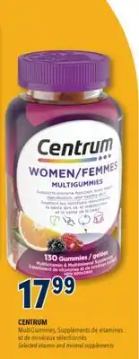 Familiprix Centrum Women Multigummies multivitamin & mineral supplement cherry berry and orange offer