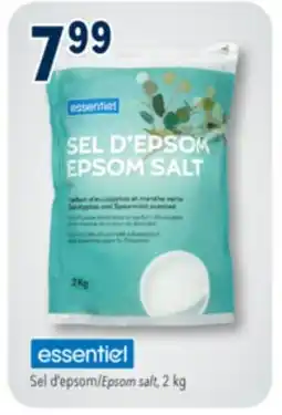 Familiprix Essentiel epsom salt eucalyptus and spearmint scented offer