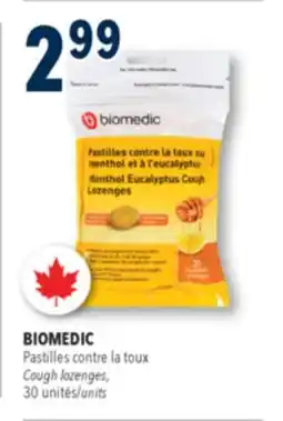 Familiprix Biomedic menthol eucalyptus honey lemon cough lozenges 30un offer