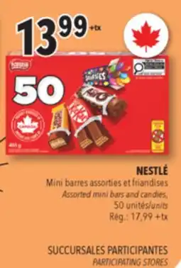 Familiprix Nestlé assorted chocolate mini bars & candies – Snack Size 50un offer