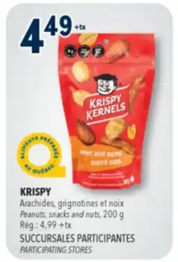 Familiprix Krispy Kernels sweet & salty mix peanuts snacks and nuts offer