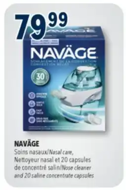 Familiprix NAVÄGE Nasal care, Nose cleaner and 20 saline concentrate capsules offer