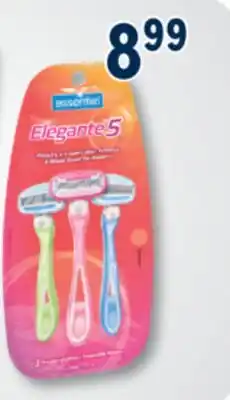 Familiprix Essentiel Elegante5 women 5 blades disposable razors 3un offer
