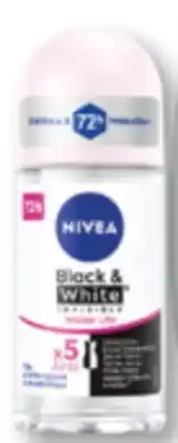 Familiprix Nivea Black & White invisible antiperspirant roll-on Water Lily offer