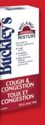 Familiprix Buckley's Cough & Congestion Original Mixture Syrup offer